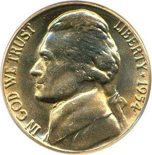 image for: 1954-S/D 5c PCGS MS65 OGH