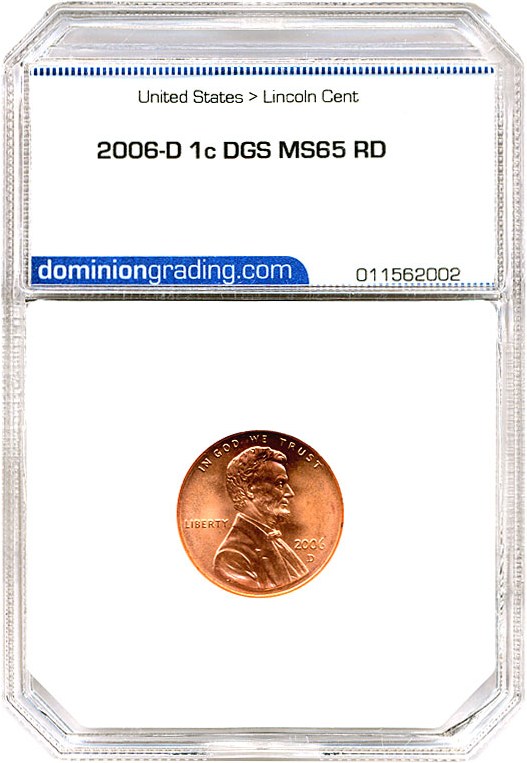 image for: 2006-D 1c DGS MS65 RD