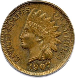 image for: 1907 1c PCGS MS64 BN