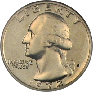 image for: 1972-S 25c DGS Proof 66