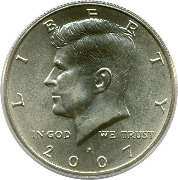 image for: 2007-P 50c ANACS MS66