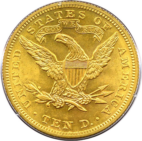 image for: 1905 $10 PCGS/CAC AU58 OGH