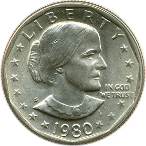 image for: 1980-S Susan B. Anthony $1 ANACS MS64