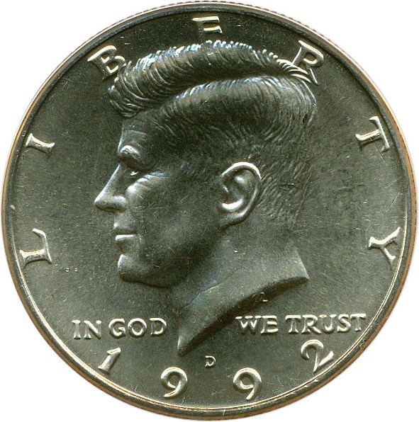 image for: 1992-D 50c ANACS MS65