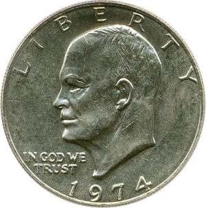 image for: 1974 $1 ANACS MS62