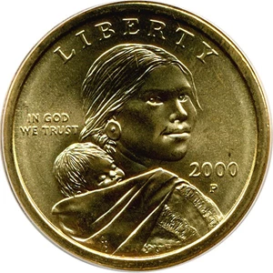image for: 2000-P Sacagawea $1 ANACS MS67