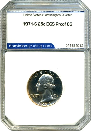image for: 1971-S 25c DGS Proof 66