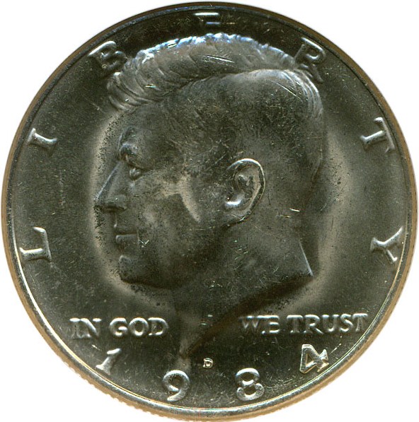 image for: 1984-D 50c NGC MS65