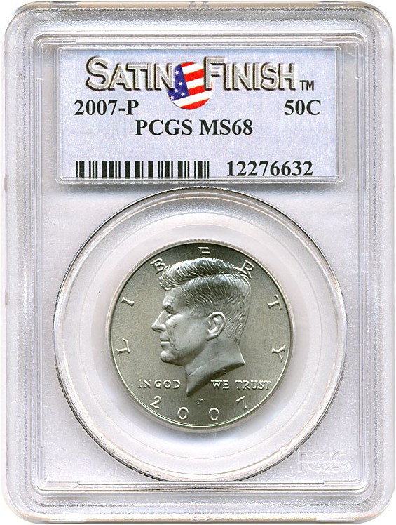 image for: 2007-P 50c PCGS MS68  (Satin Finish)
