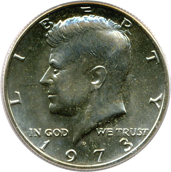 image for: 1973-D 50c PCGS MS66