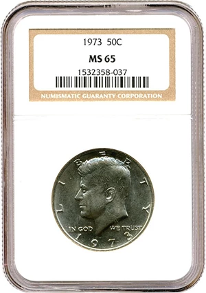 image for: 1973 50c NGC MS65