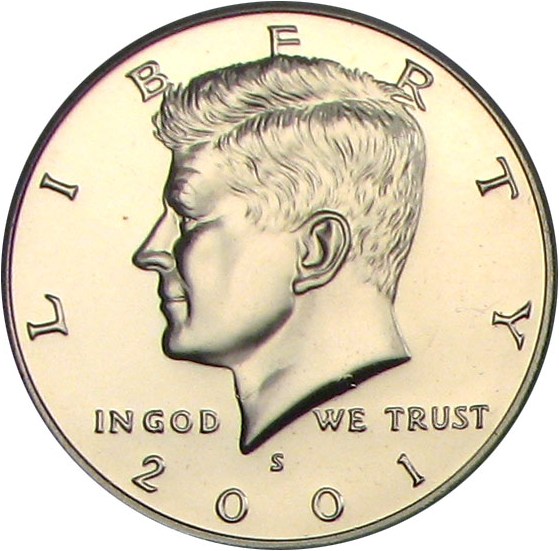 image for: 2001-S 50c PCGS Proof 69 DCameo