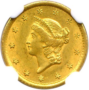 image for: 1851-O G$1 NGC MS62