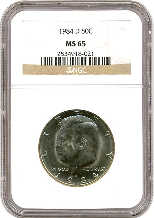 image for: 1984-D 50c NGC MS65