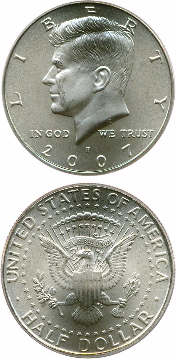 image for: 2007-P 50c PCGS MS68  (Satin Finish)