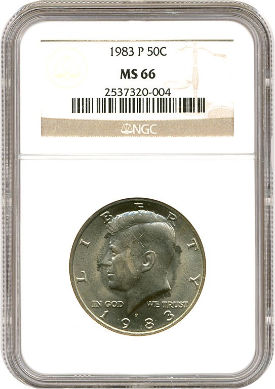 image for: 1983-P 50c NGC MS66