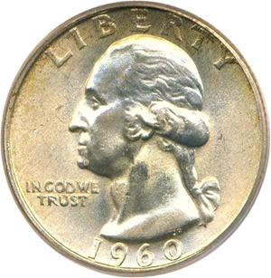 image for: 1960-D 25c PCGS MS65