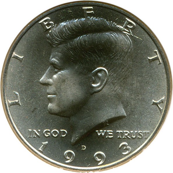 image for: 1993-D 50c NGC MS67