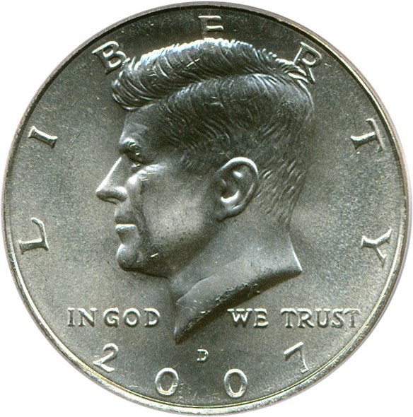 image for: 2007-D 50c PCGS MS66