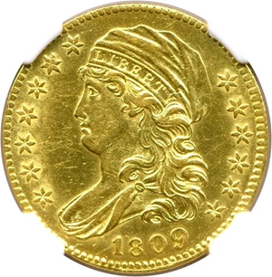 image for: 1809/8 $5 NGC AU53