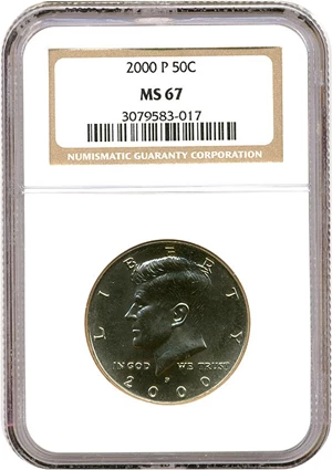 image for: 2000-P 50c NGC MS67