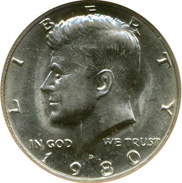 image for: 1980-D 50c NGC MS65