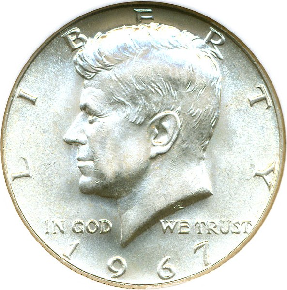 image for: 1967 50c NGC AU58