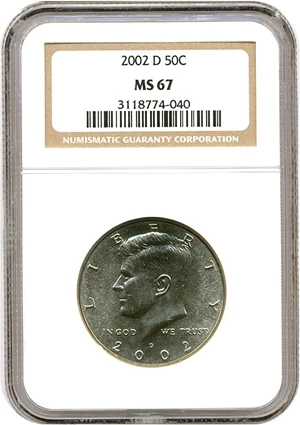 image for: 2002-D 50c NGC MS67