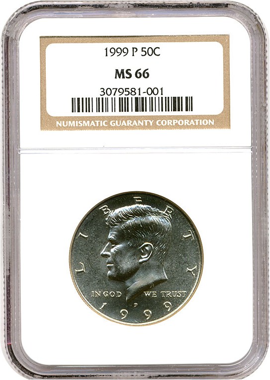 image for: 1999-P 50c NGC MS66