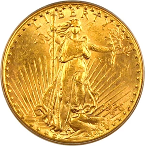 image for: 1926-D $20 PCGS/SecurePlus MS62