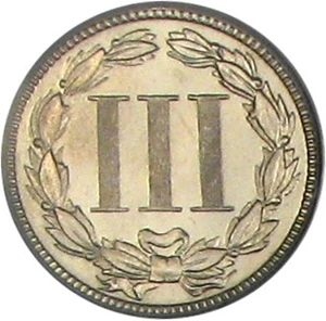 image for: 1883 3cN PCGS Proof 67 Dcameo * Pop 1 *