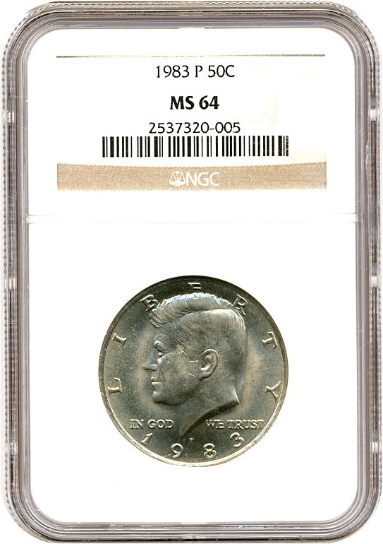 image for: 1983-P 50c NGC MS64