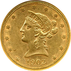 image for: 1903-S $10 NGC AU58