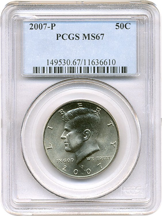 image for: 2007-P 50c PCGS MS67