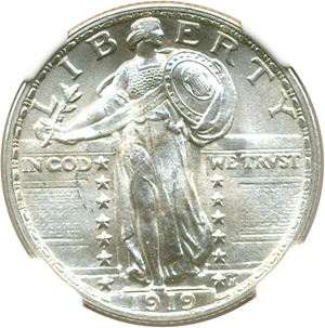 image for: 1919 25c NGC MS67