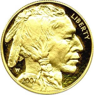 image for: 2007-W $50 PCGS Proof 69 DCameo (American Buffalo)