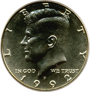 image for: 1992-P 50c PCGS MS66