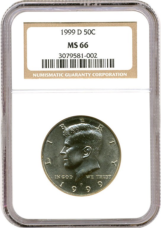 image for: 1999-D 50c NGC MS66