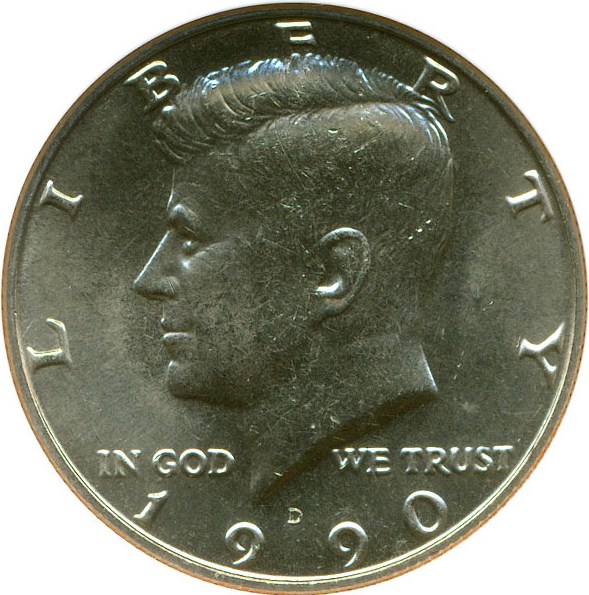 image for: 1990-D 50c NGC MS66