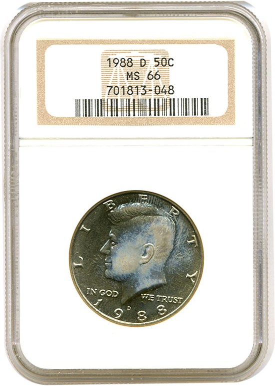 image for: 1988-D 50c NGC MS66