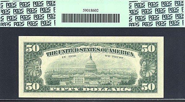 image for: 1969C $50  PCGS Choice CU64 PPQ [G00556277] (Fr.2117G *Star*) ex: Great Lakes Collection