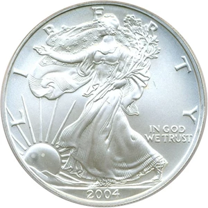 image for: 2004 Silver Eagle $1 PCGS MS69