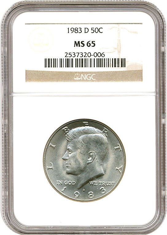 image for: 1983-D 50c NGC MS65