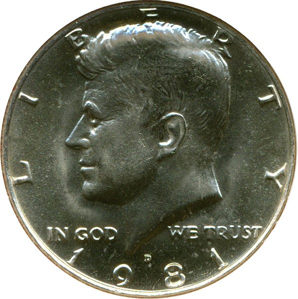 image for: 1981-D 50c NGC MS64