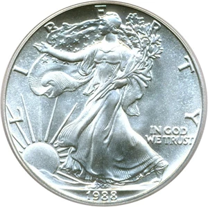 image for: 1988 Silver Eagle $1 PCGS MS69