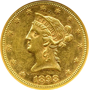 image for: 1898-S $10 NGC AU58
