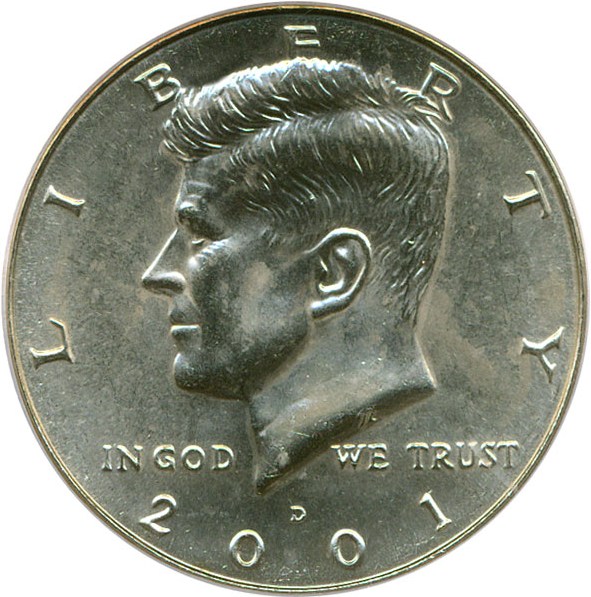 image for: 2001-D 50c PCGS MS65