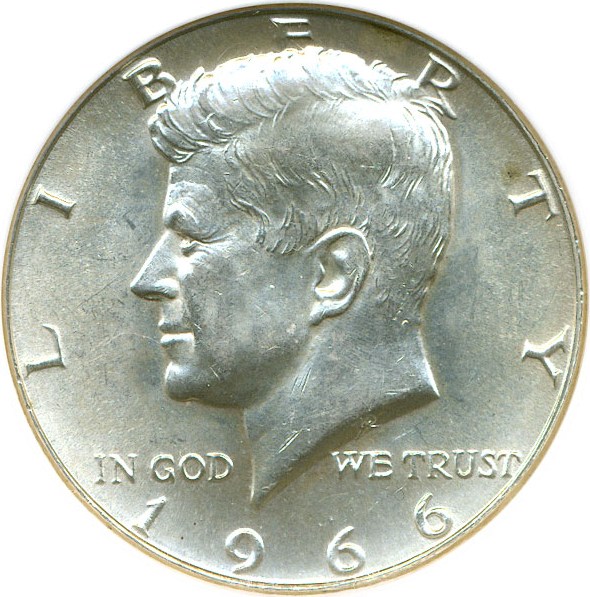 image for: 1966 50c NGC MS64