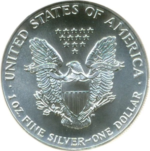 image for: 1990 Silver Eagle $1 NGC MS69