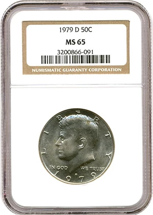 image for: 1979-D 50c NGC MS65